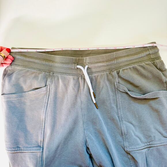 OLD NAVY Olive Green Sweatpants Joggers Pants French Terry Ankle Drawstring M - Picture 13 of 16